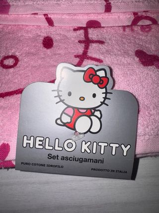 Set Asciugamani Hello Kitty Rosa
