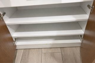 Aparador moderno blanco y madera