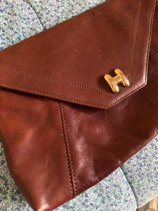 Borsa tracolla vera pelle vintage anni 70-80