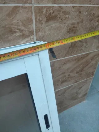 Ventana corredera aluminio blanca