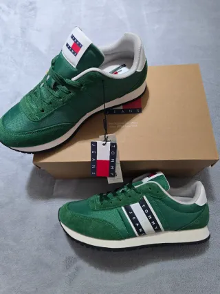 Zapatillas Tommy Jeans Verdes y Blancas