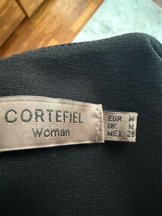 Vestido Negro Cortefiel Talla M