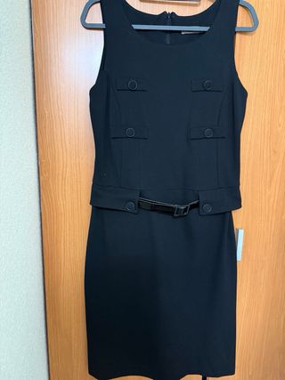 Vestido Negro Cortefiel Talla M
