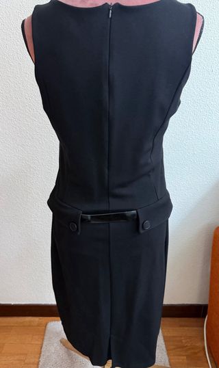 Vestido Negro Cortefiel Talla M