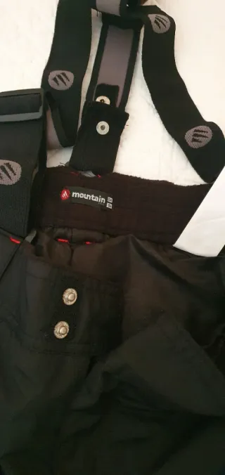 Mono de esquí negro con tirantes talla 56 2XL