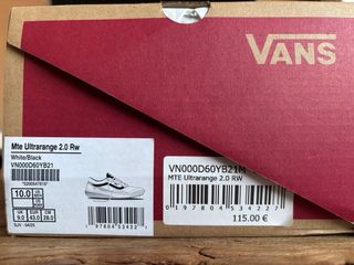 Vans Ultrarange 2.0 Zapatillas Blancas y Negras
