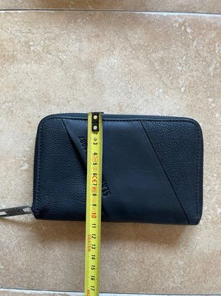 Monedero Slang Piel Negro