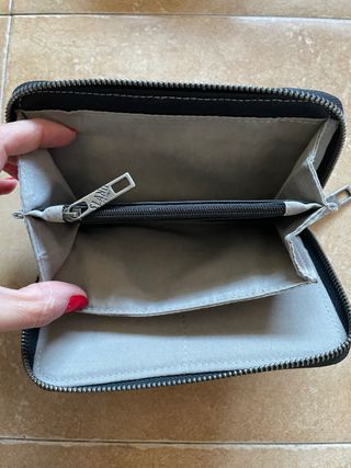 Monedero Slang Piel Negro