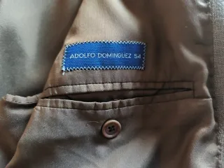 Chaqueta Adolfo Domínguez Marrón Talla 54
