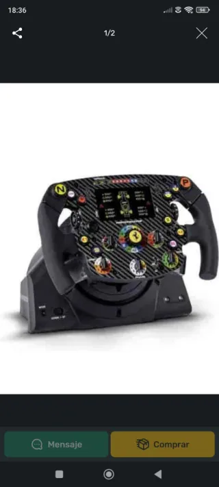 Thrustmaster pedales y servo con volantes varios