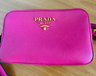 Borsa Prada vera pelle fucsia