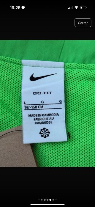 Cortavientos Nike Verde