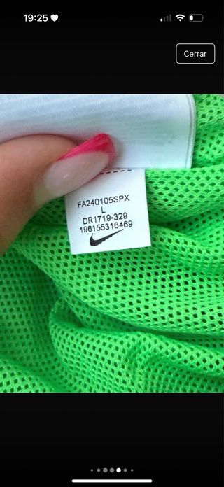 Cortavientos Nike Verde