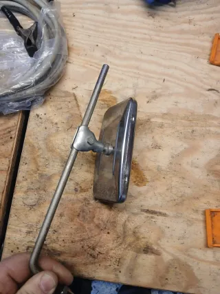 Retrovisor moto antigua cromado