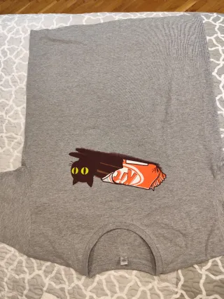 Camiseta Pampling Gato Kit Kat Gris