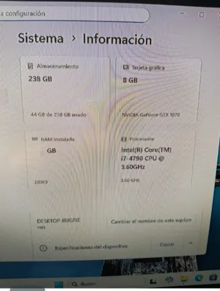 PC da gaming i7 SSD GTX RGB