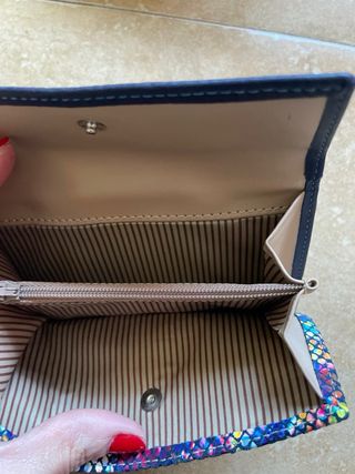 Monedero artesanal multicolor