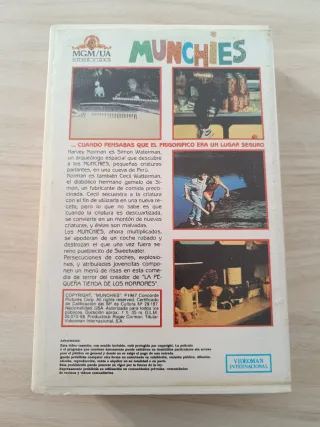 Munchies VHS Edición Videoclub Original