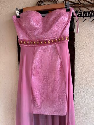 Vestido 15 años rosa