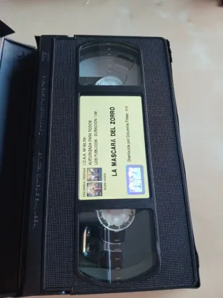 Película VHS La Máscara del Zorro