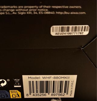 #Cuffie #AUDIO #Wireless Aiwa WHF-880MKII