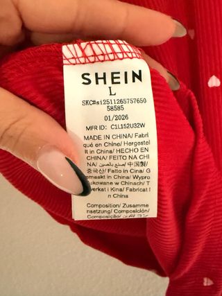 Pijama Rojo Corazones