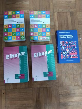 Lote 5 Diccionarios Escolares: Eus, Ing y Cast