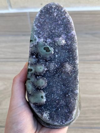 Drusa Amatista con Estalactita