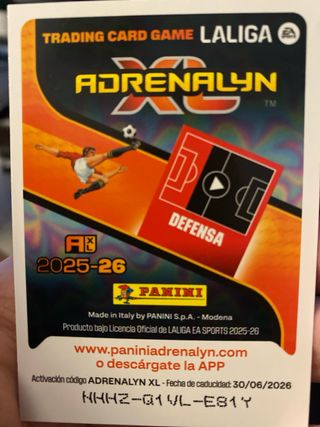 Cromo Cubarsí Adrenalyn 59 2025/2026