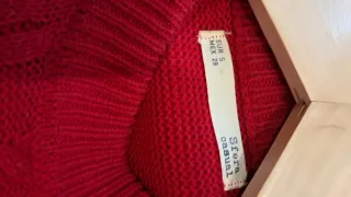 Jersey rojo trenzado