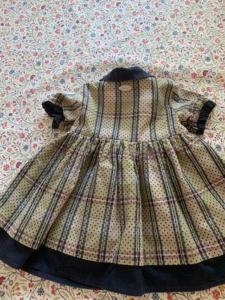 Vestido Trasluz lunares y cuadros 18 meses