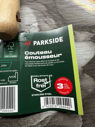 PARKSIDE Raschietto per fughe in acciaio inox