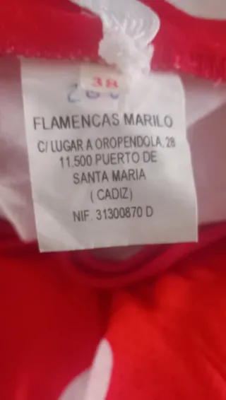 Vestido Flamenca Rojo Lunares