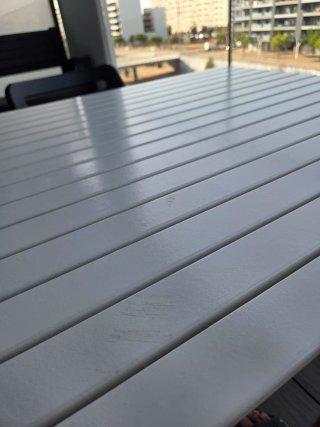 Mesa madera ikea exterior, 75x75