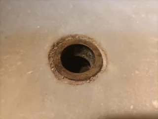 Fregadero antiguo de mármol