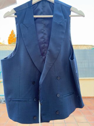 Traje chaque Fabio Baretti azul a estrenar