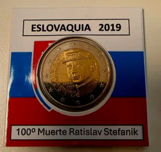 Eslovaquia 2019 Moneda Ratislav Stefanik