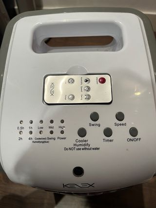 Ventilador con función humidificador y aire fresco