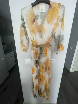 Vestido largo estampado floral Mika