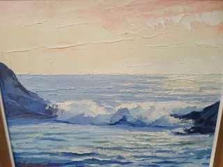 Óleo VILLAAMIL CARLOS. Pintor gallego.