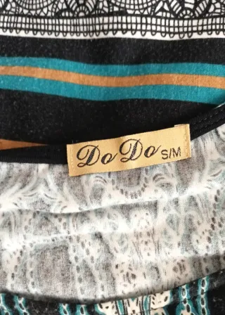 Vestido evasé estampado vintage Talla M