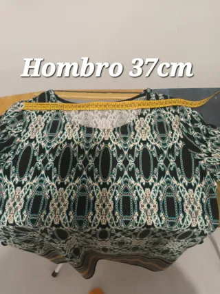 Vestido evasé estampado vintage Talla M