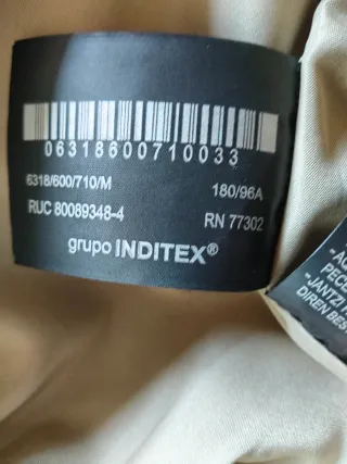 Cazadora bomber efecto ante