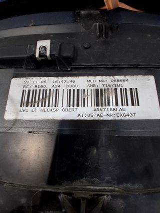 ALERON TRASERO BMW SERIE 3 TOURING (E91) 745026