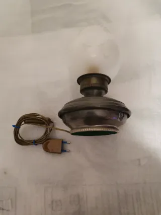 Lampada peltro da comodino nr 4