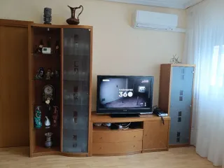 Mueble Salón Modular Madera y cristal