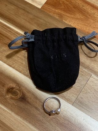 Anillo Tous Plata Oso y Perla