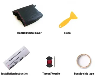 Funda Volante VAG Cuero Negro