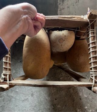 Balafón decorativo de bambú y madera