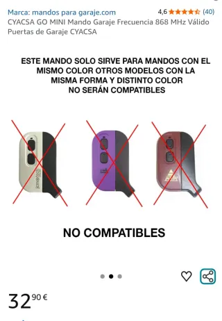 Mando JCM Tech GO mini (2 unidades)